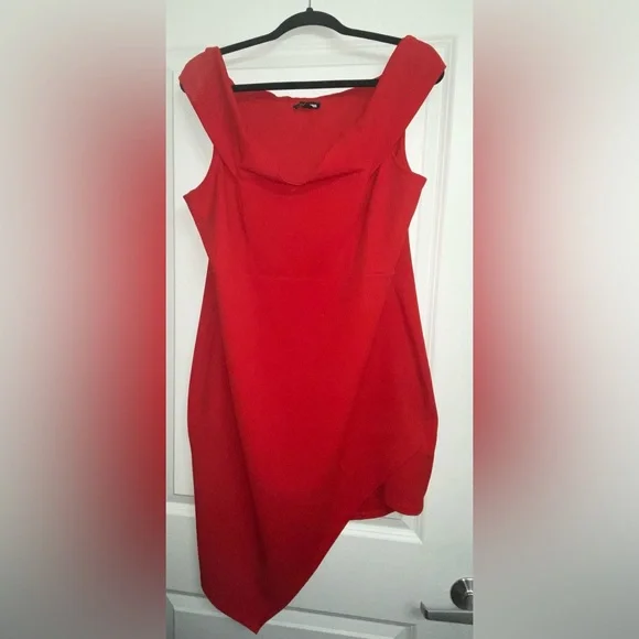 strapless open back dress Plus Size Wine Red Spaghetti Strap Mini Dress /2-2-2 main image 0